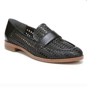 Franco Sarto Slip-On Loafers Halton 2 Perforated Black Size 8.5